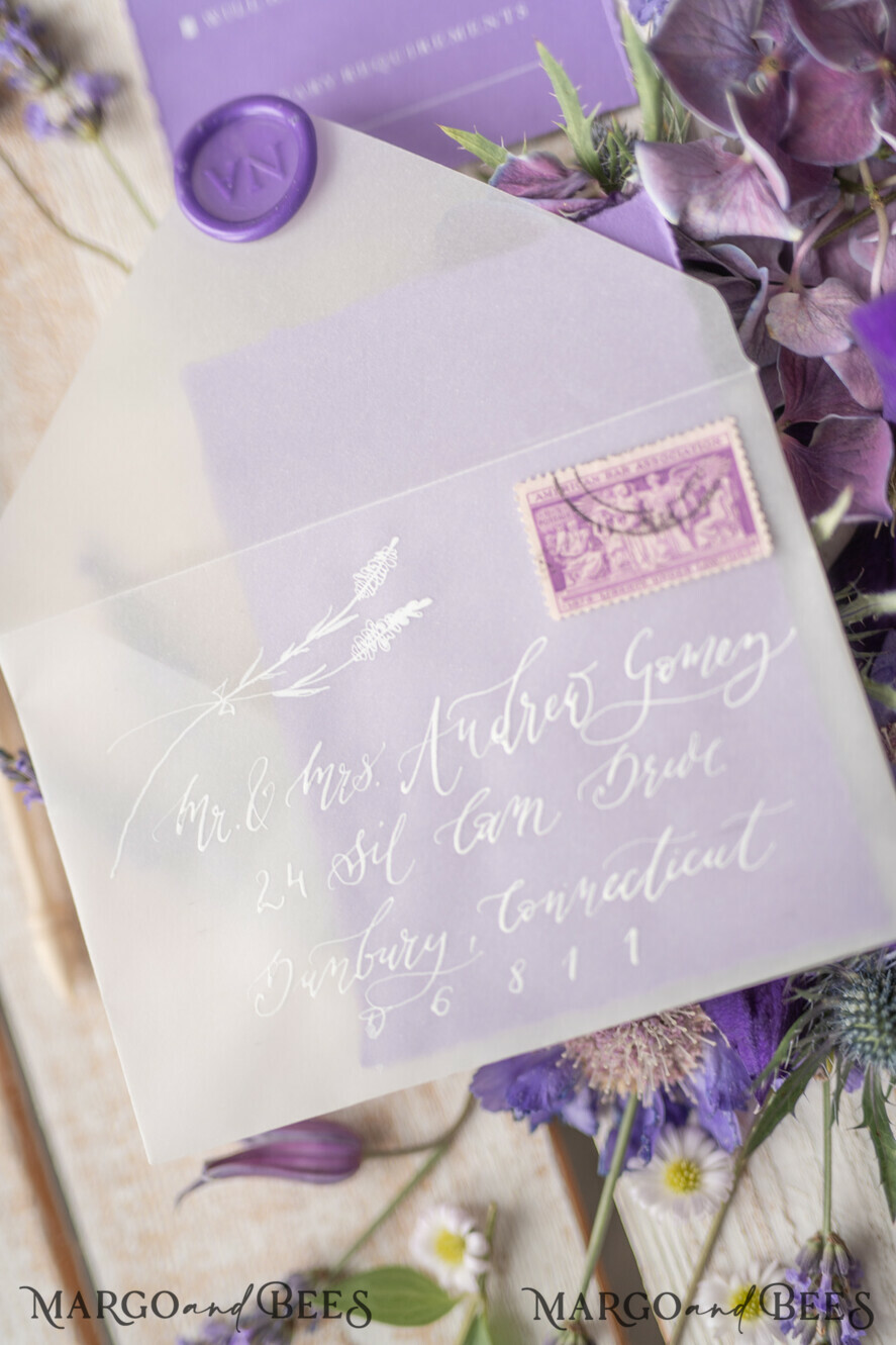 WEDDING INVITATIONS modern calligraphy / fine art Wedding invitations custom, fine art stationery