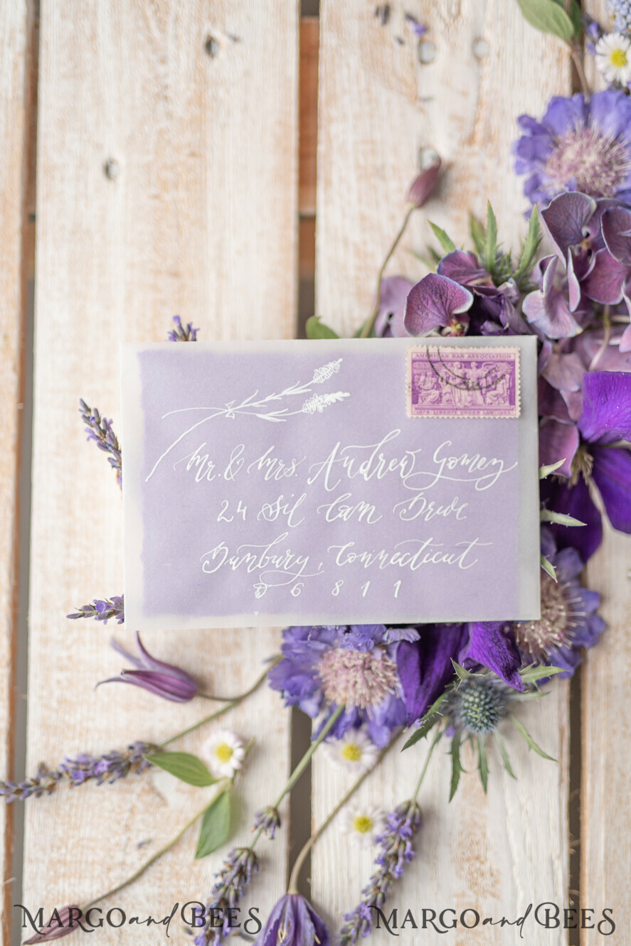 WEDDING INVITATIONS modern calligraphy / fine art Wedding invitations custom, fine art stationery