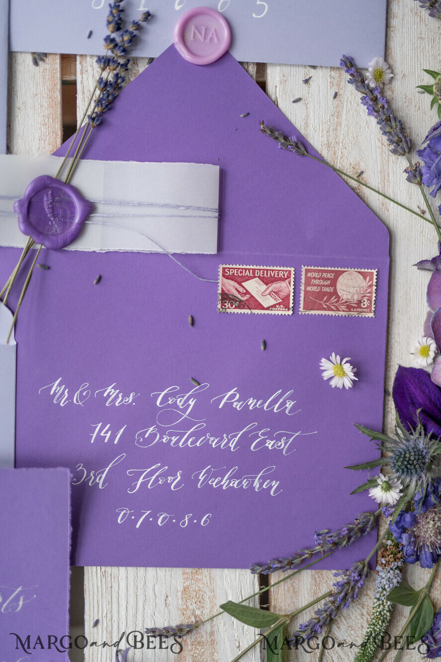 WEDDING INVITATIONS modern calligraphy / fine art Wedding invitations custom, fine art stationery