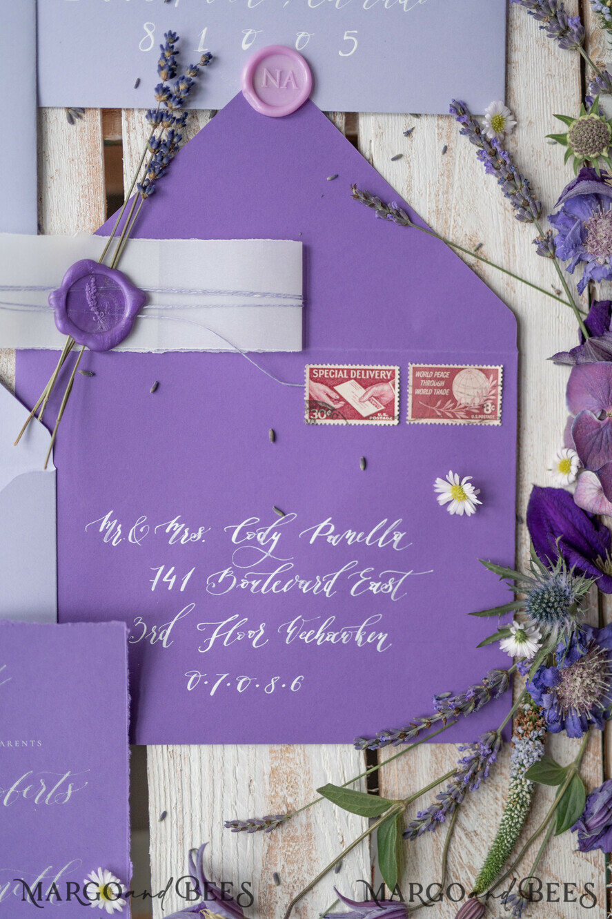 WEDDING INVITATIONS modern calligraphy / fine art Wedding invitations custom, fine art stationery