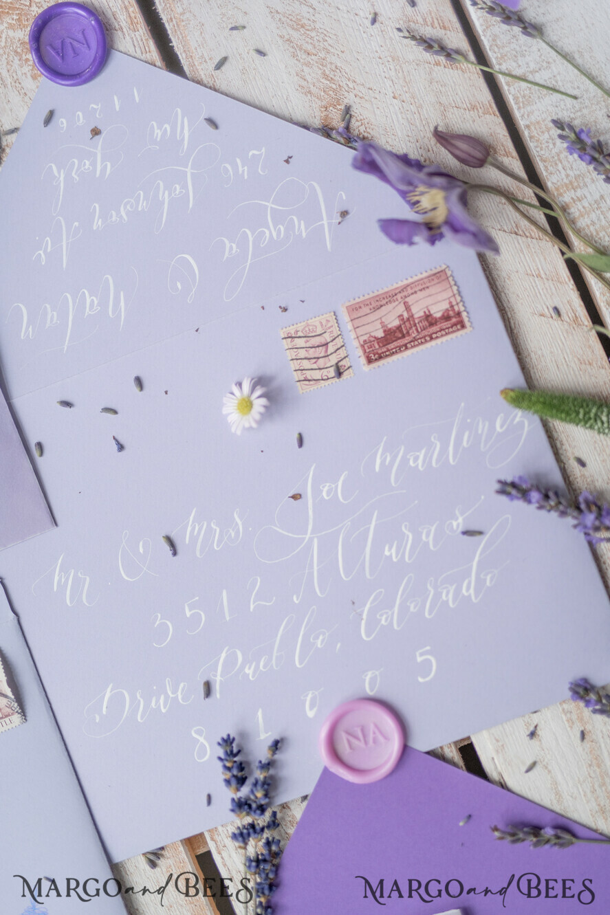 WEDDING INVITATIONS modern calligraphy / fine art Wedding invitations custom, fine art stationery