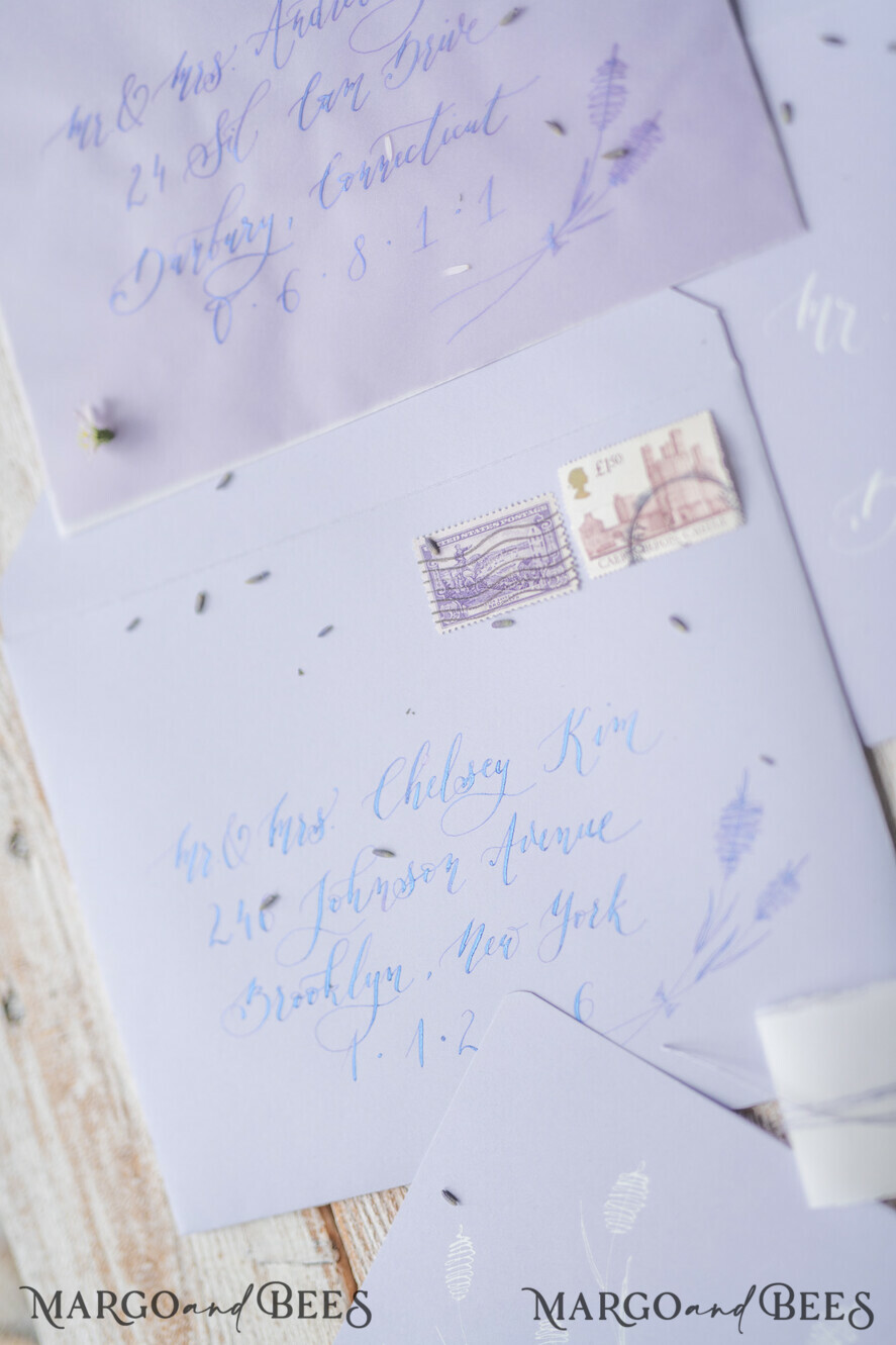 WEDDING INVITATIONS modern calligraphy / fine art Wedding invitations custom, fine art stationery
