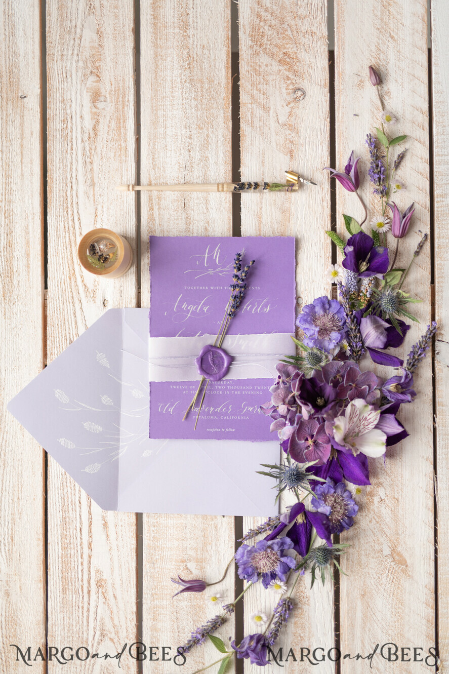 WEDDING INVITATIONS modern calligraphy / fine art Wedding invitations custom, fine art stationery