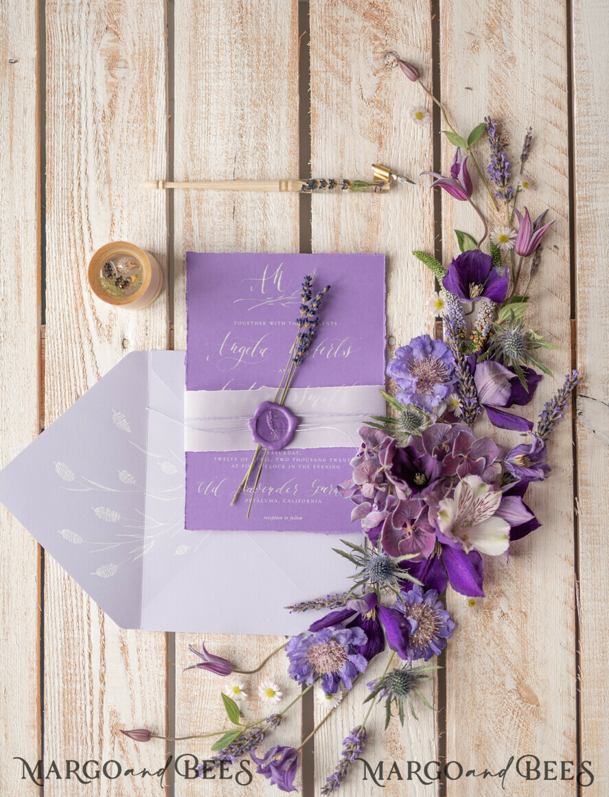 WEDDING INVITATIONS modern calligraphy / fine art Wedding invitations custom, fine art stationery