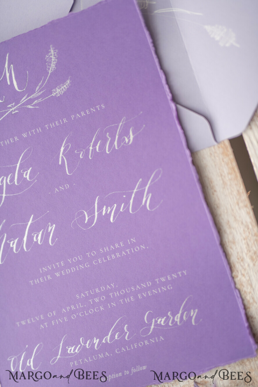 WEDDING INVITATIONS modern calligraphy / fine art Wedding invitations custom, fine art stationery
