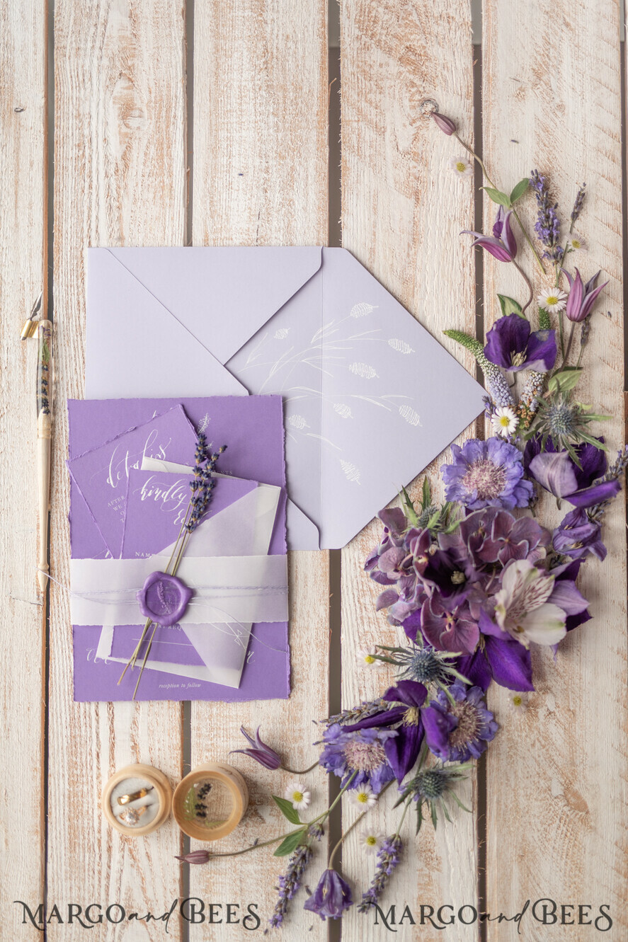 WEDDING INVITATIONS modern calligraphy / fine art Wedding invitations custom, fine art stationery