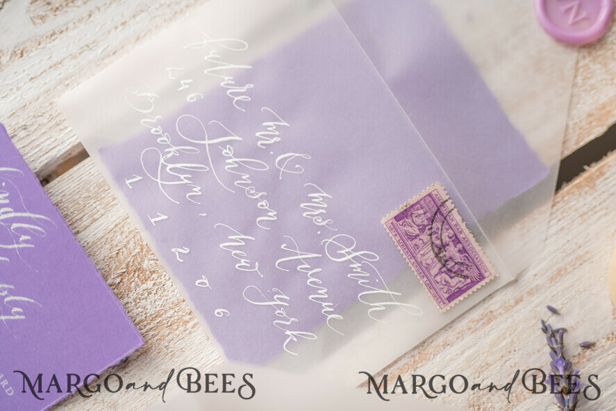 WEDDING INVITATIONS modern calligraphy / fine art Wedding invitations custom, fine art stationery