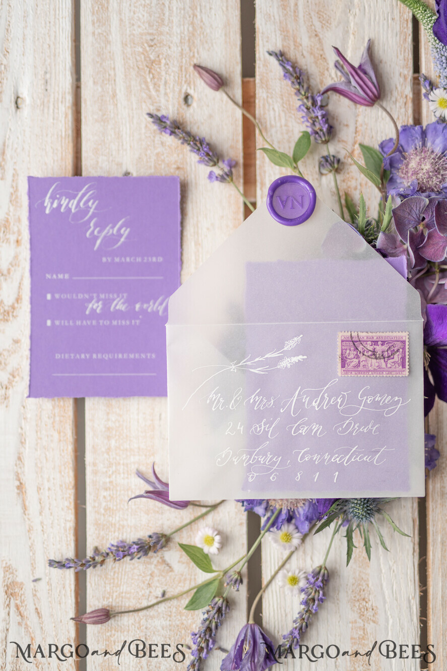 WEDDING INVITATIONS modern calligraphy / fine art Wedding invitations custom, fine art stationery