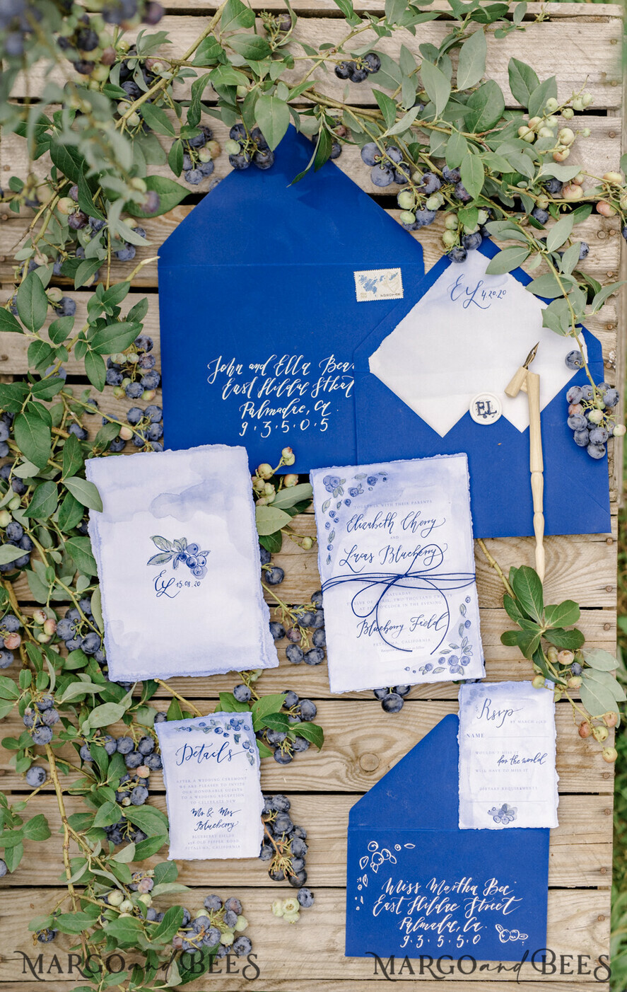 WEDDING INVITATIONS modern calligraphy / fine art Exceptional wedding invitations hand calligraphed invites