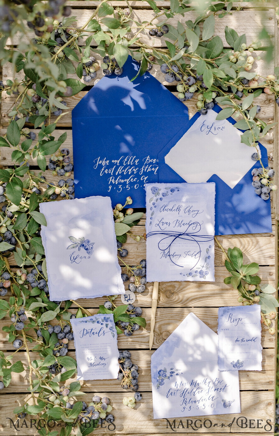 WEDDING INVITATIONS modern calligraphy / fine art Exceptional wedding invitations hand calligraphed invites