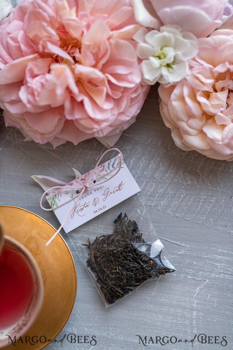 wedding favors, Personalized Tea Bag