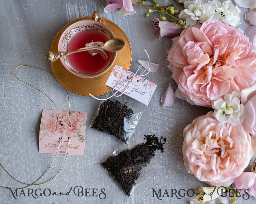 wedding favors, Personalized Tea Bag