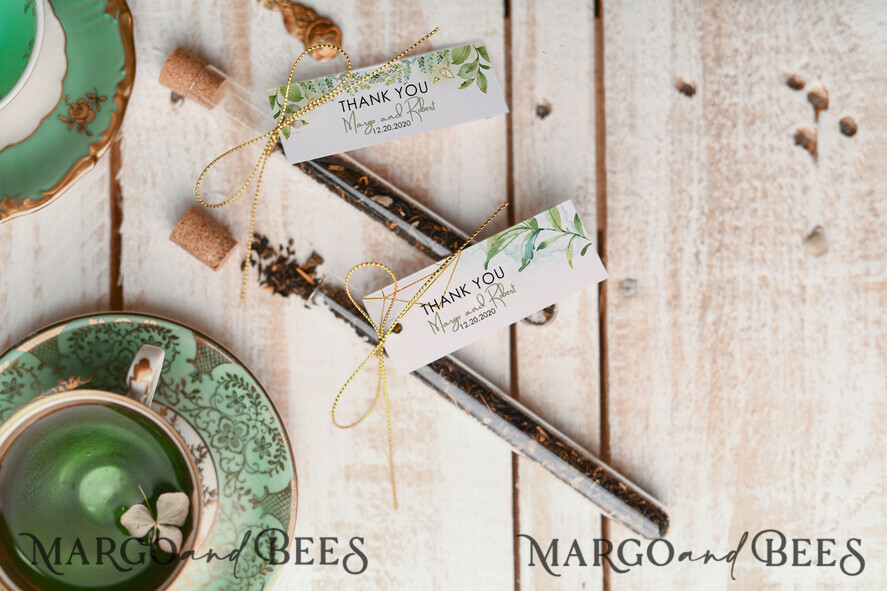 wedding favor, Personalized Tea Bags