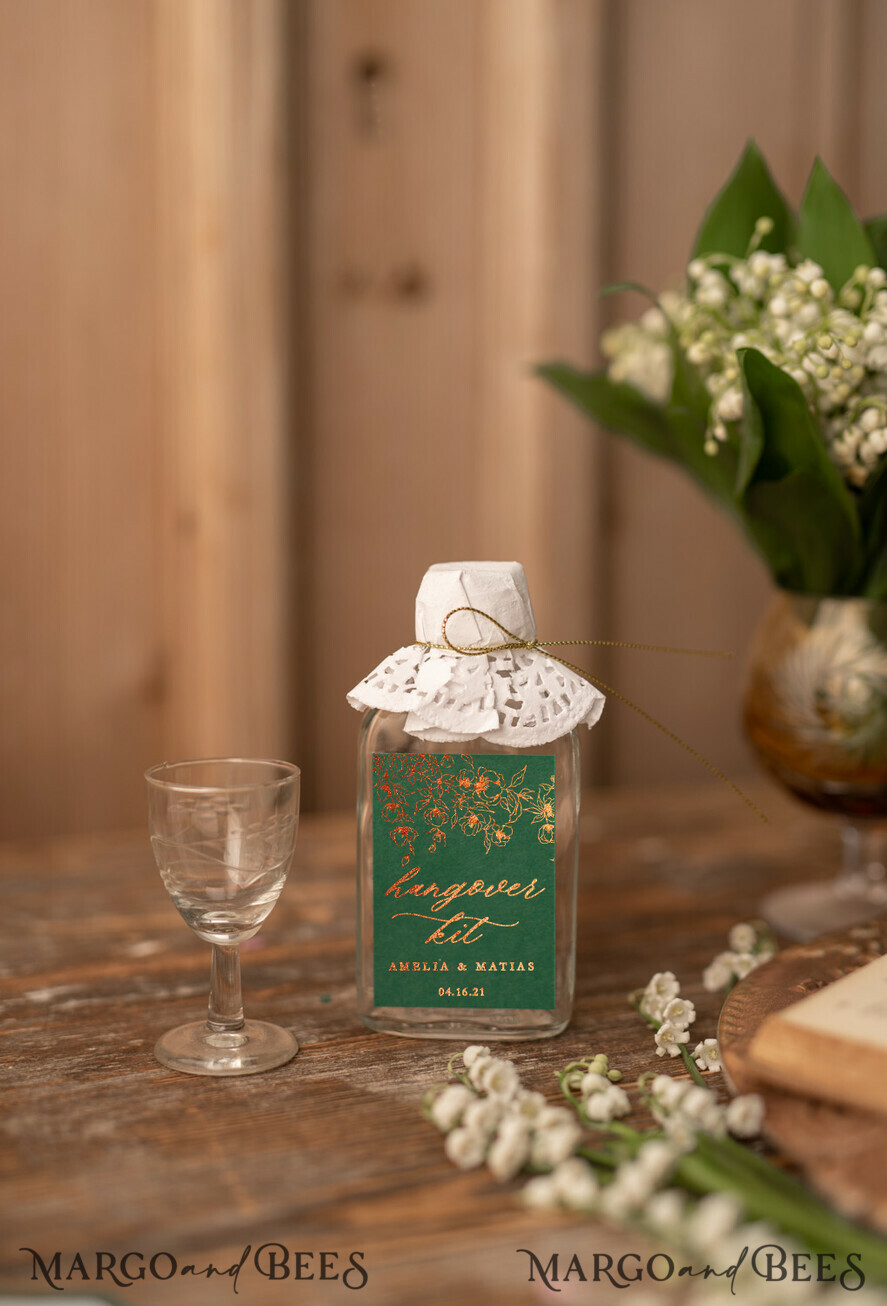 WEDDING FAVORS wedding hangover kits Wedding Thank You favors, personalized hangover kits