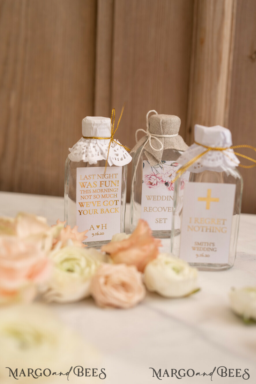 WEDDING FAVORS wedding hangover kits cute wedding favor cards, hangover kit for day after
