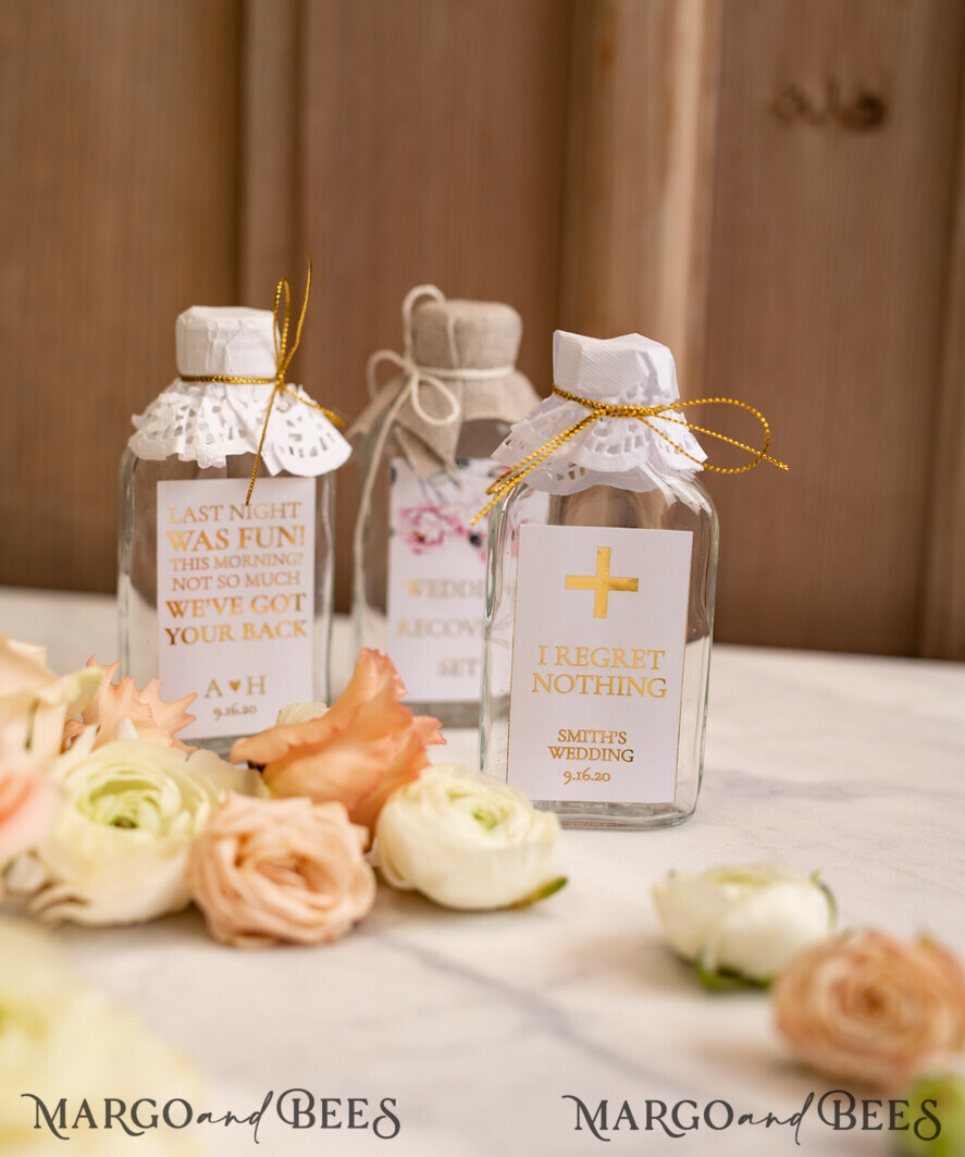 WEDDING FAVORS wedding hangover kits cute wedding favor cards, hangover kit for day after