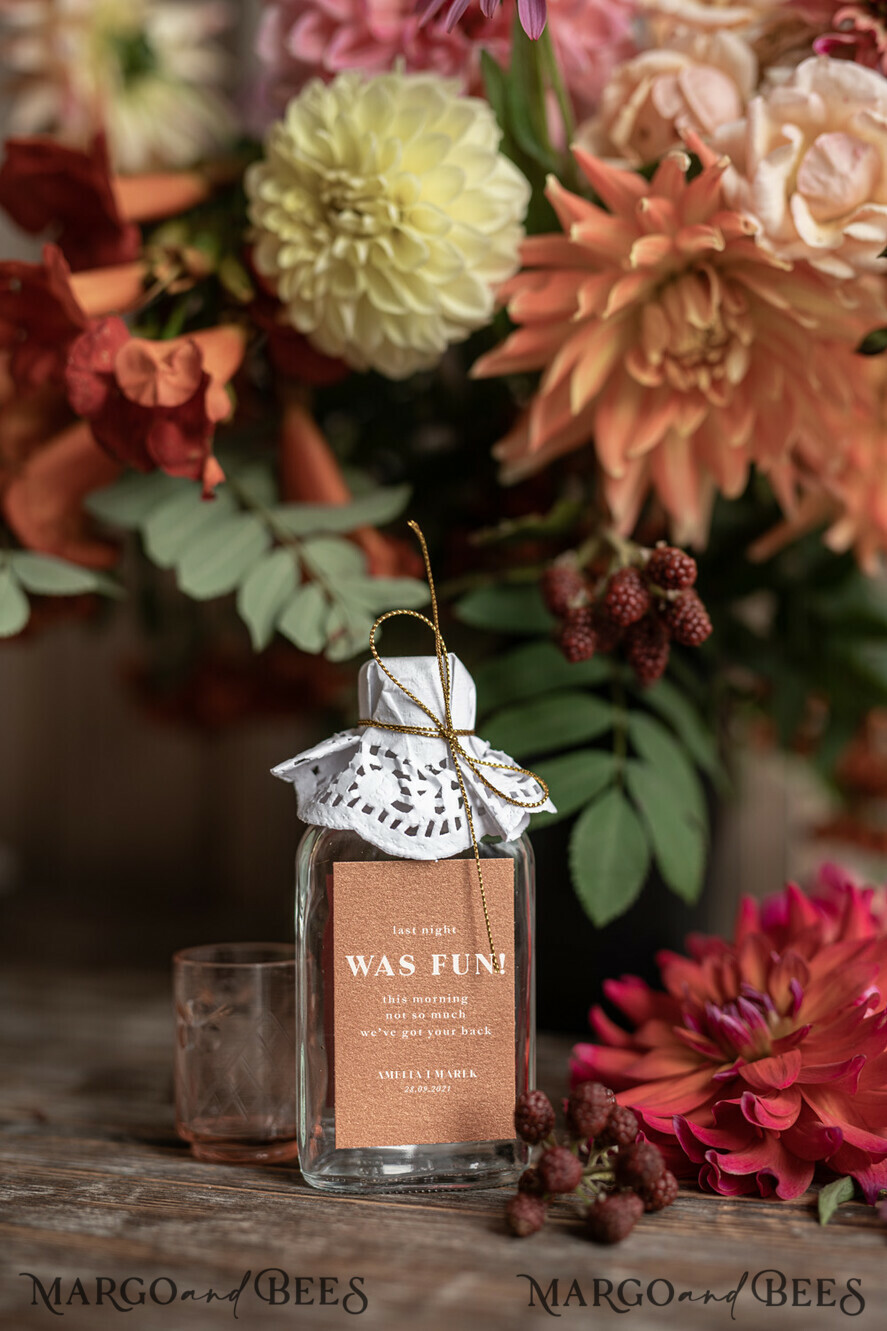 WEDDING FAVORS wedding hangover kits Wedding Favor gifts bottles for hangover kit