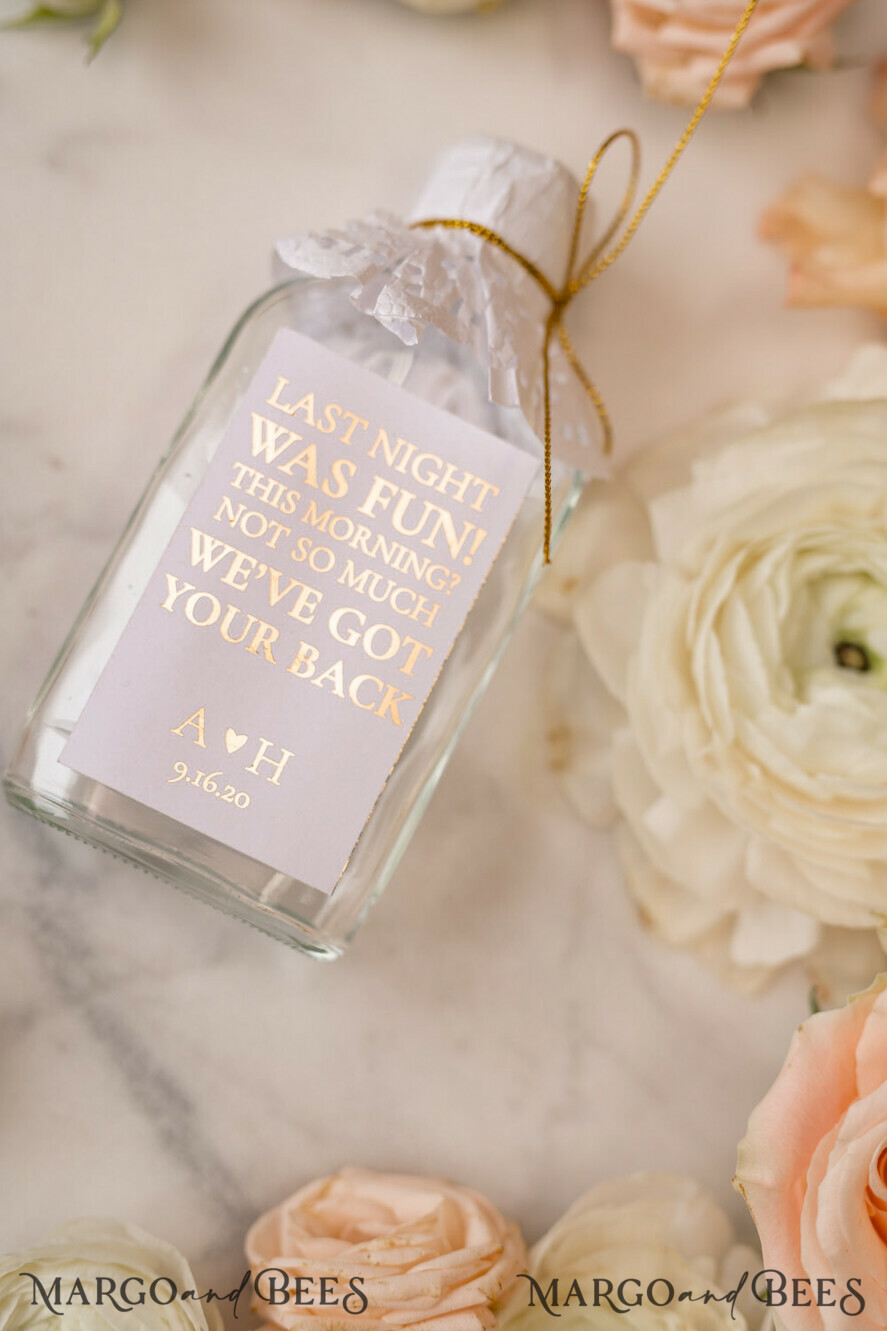 WEDDING FAVORS wedding hangover kits romantic wedding favors, hangover kit for day after