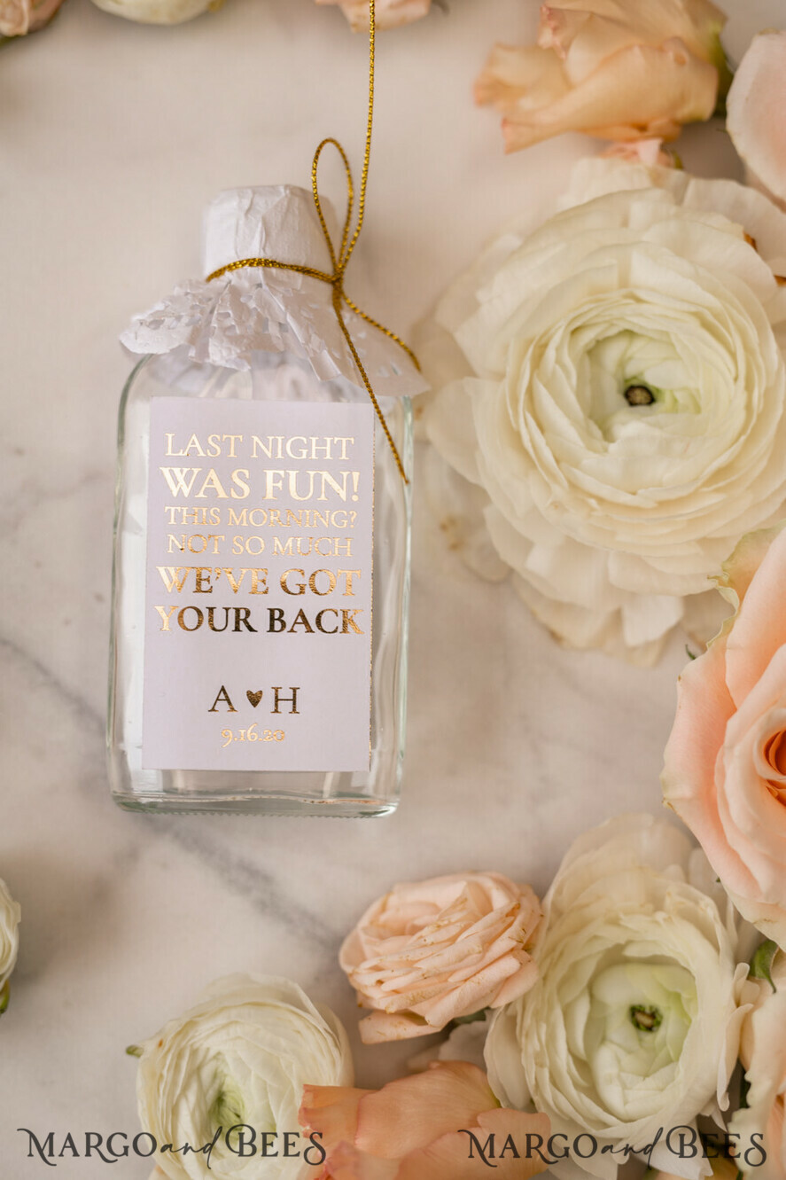 WEDDING FAVORS wedding hangover kits romantic wedding favors, hangover kit for day after