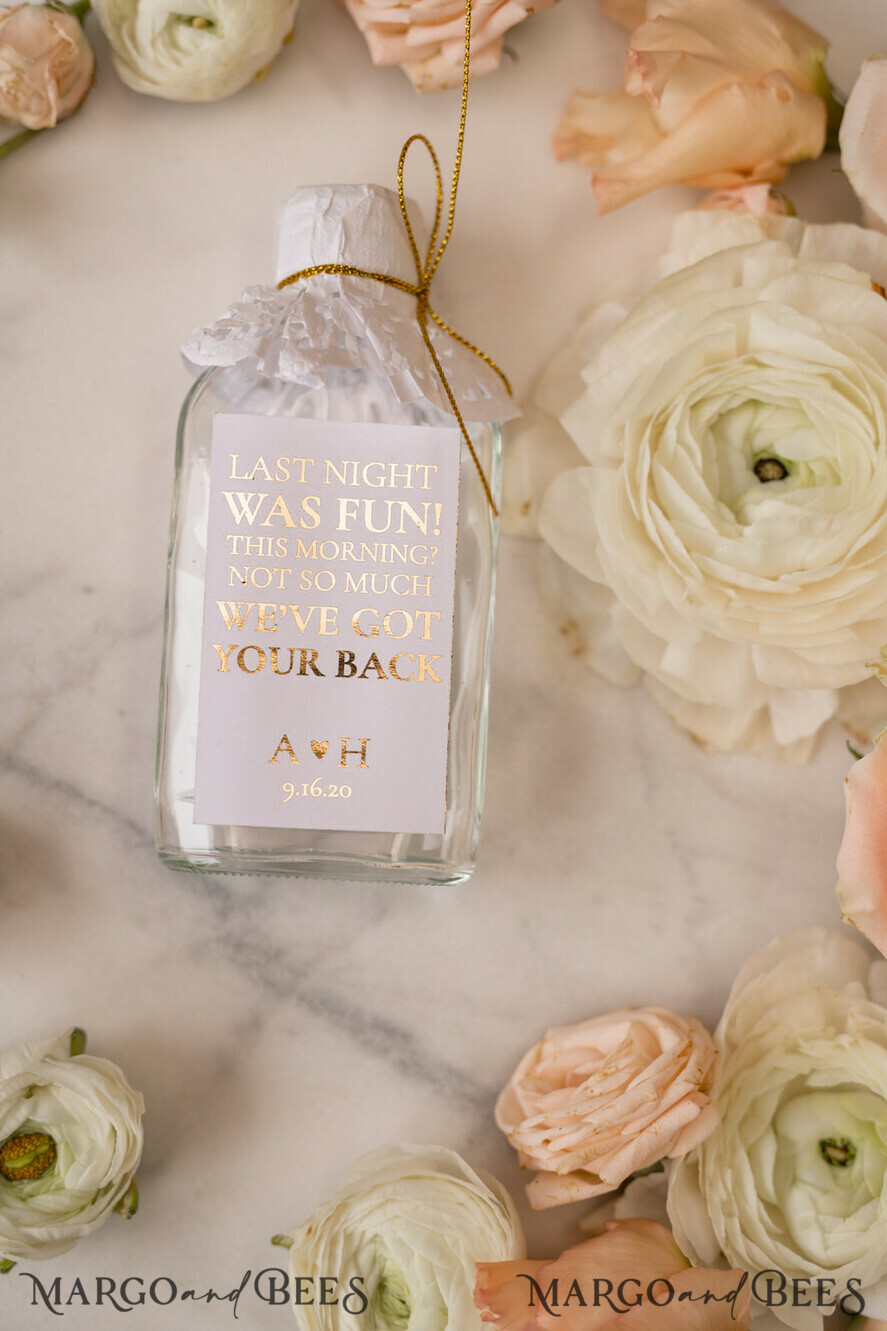 WEDDING FAVORS wedding hangover kits romantic wedding favors, hangover kit for day after