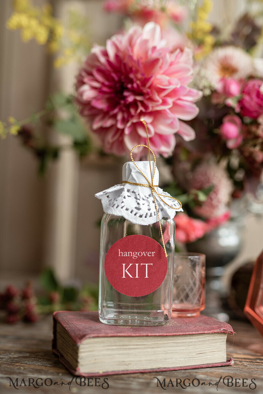 WEDDING FAVORS wedding hangover kits wedding Favors hangover kit bottle