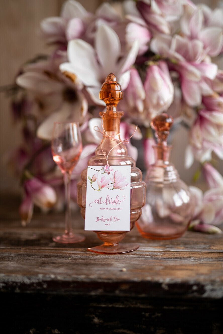 Romantic prosecco label