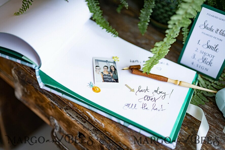 WEDDING GUEST BOOKS Instax Instant Photo Book Rerto wedding guestbook, Velvet Instant Photo Book Boho Elegant Instax Wedding Photo Guestbook