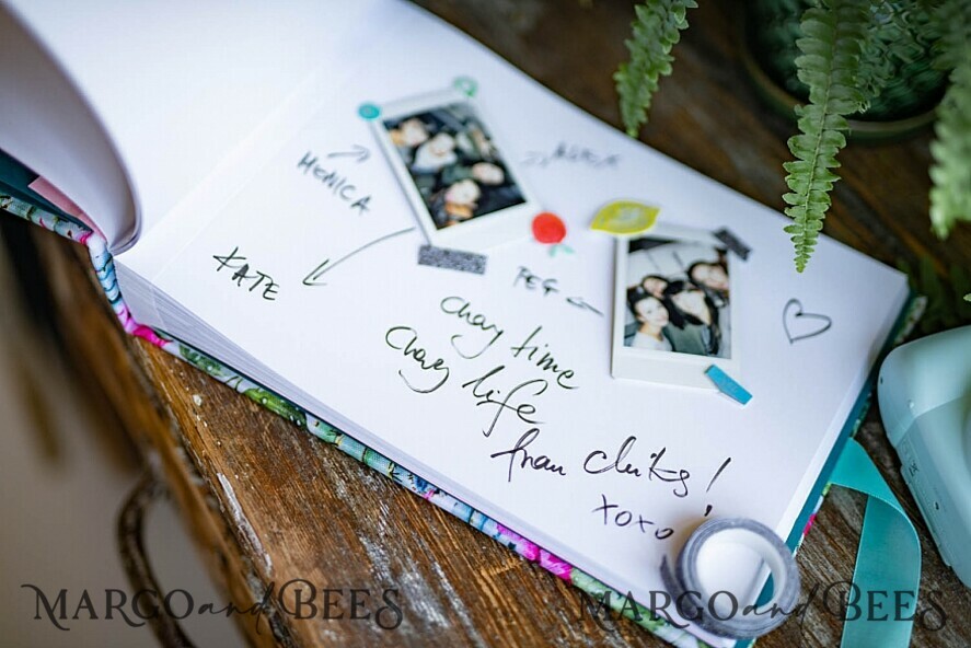 WEDDING GUEST BOOKS Instax Instant Photo Book Rerto wedding guestbook, Velvet Instant Photo Book Boho Elegant Instax Wedding Photo Guestbook