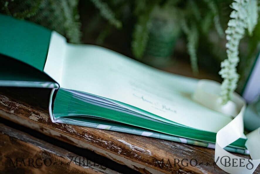 WEDDING GUEST BOOKS Instax Instant Photo Book Green Wedding Guest Book,Greenery Monstera Instant Photo Book Instax • Fern Boho Wedding Photo Guestbook