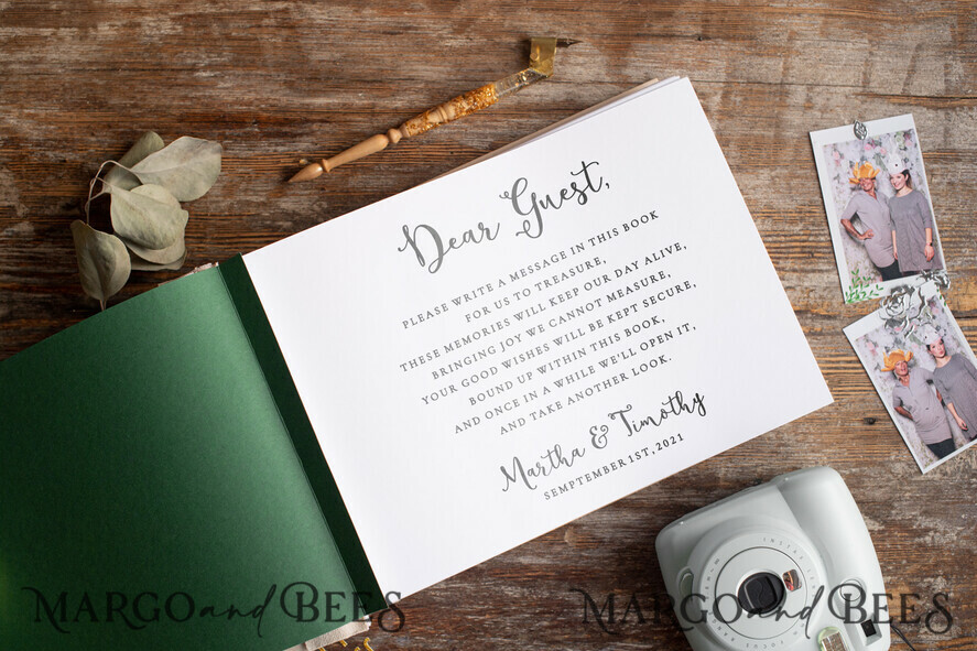 WEDDING GUEST BOOKS Instax Instant Photo Book Presonalised Wedding Guest Book, Wooden Instant Photo Book • LoveBirds Rustic Instax Wedding Photo Guestbook