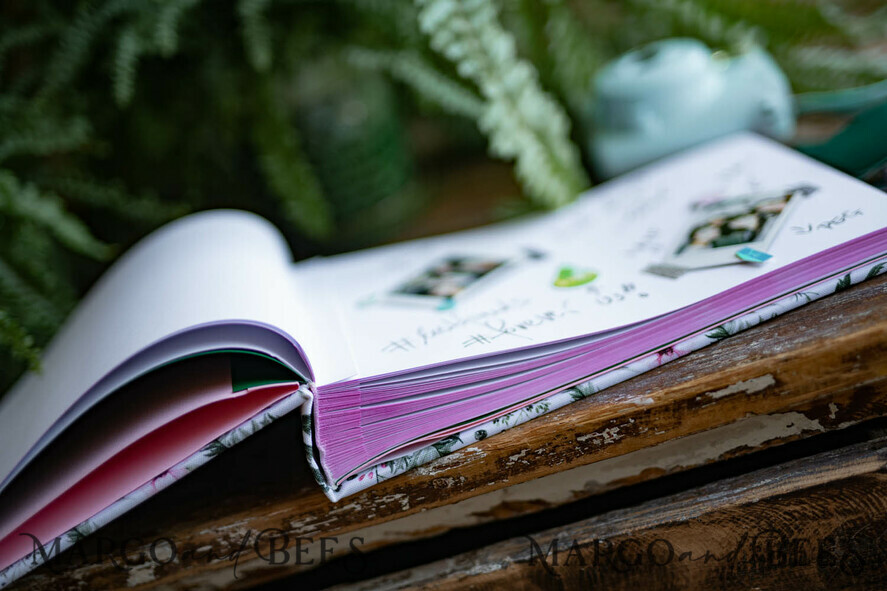 WEDDING GUEST BOOKS Instax Instant Photo Book Presonalised Wedding Guest Book, velvet personalized wedding Photo Booth Book