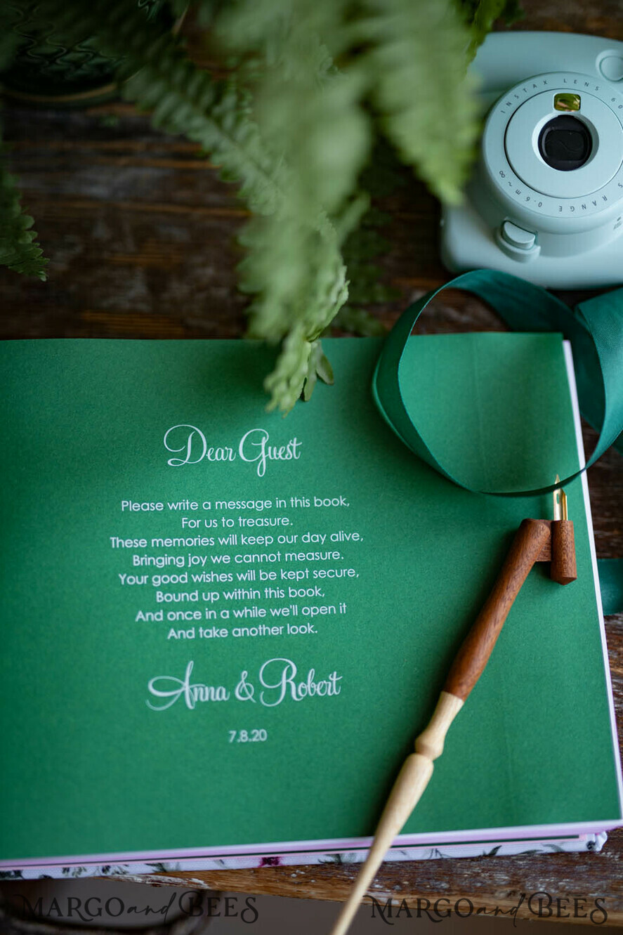 WEDDING GUEST BOOKS Instax Instant Photo Book Presonalised Wedding Guest Book, velvet personalized wedding Photo Booth Book