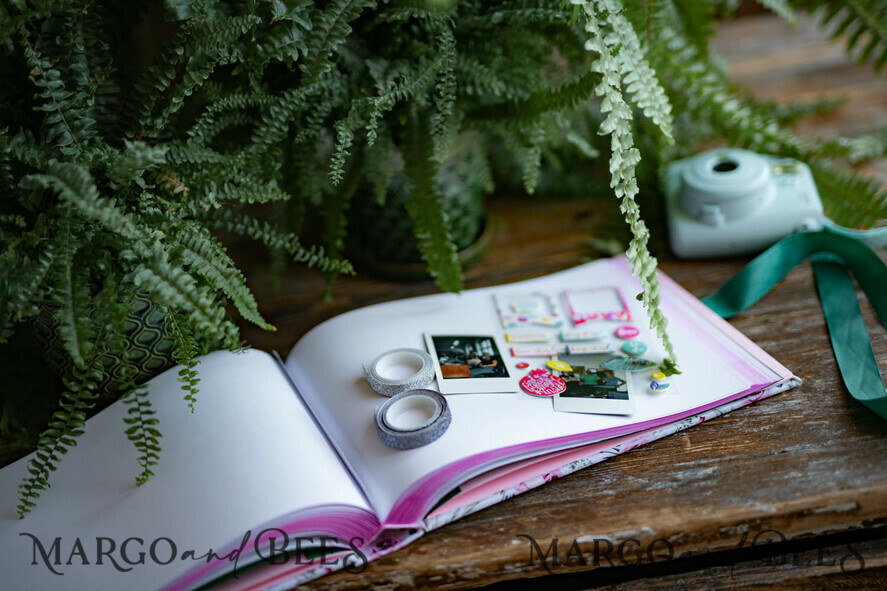 WEDDING GUEST BOOKS Instax Instant Photo Book Presonalised Wedding Guest Book, velvet personalized wedding Photo Booth Book