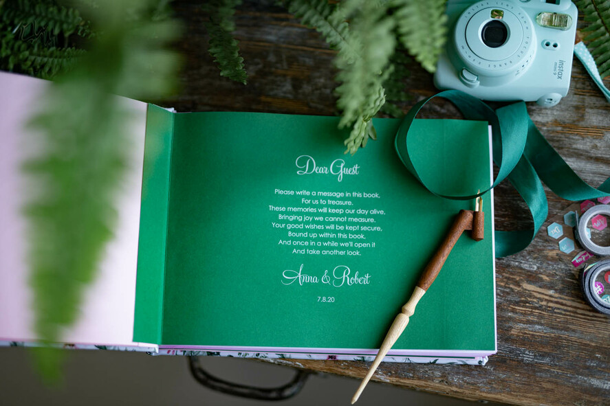 WEDDING GUEST BOOKS Instax Instant Photo Book Presonalised Wedding Guest Book, velvet personalized wedding Photo Booth Book