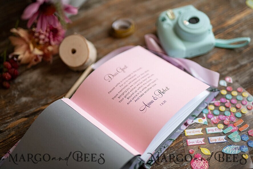 WEDDING GUEST BOOKS Instax Instant Photo Book Rerto wedding guestbook, Velvet Instant Photo Book Boho Elegant Instax Wedding Photo Guestbook