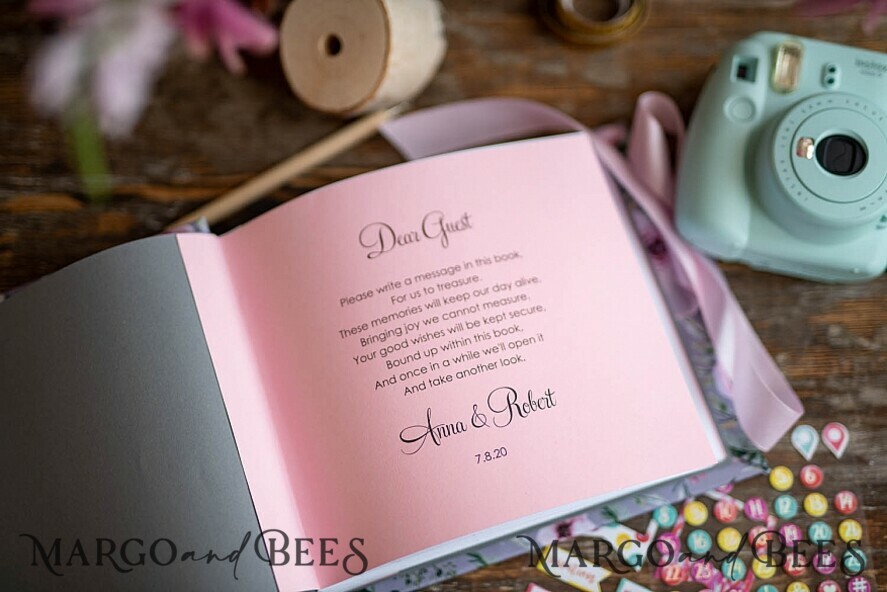 WEDDING GUEST BOOKS Instax Instant Photo Book Rerto wedding guestbook, Velvet Instant Photo Book Boho Elegant Instax Wedding Photo Guestbook