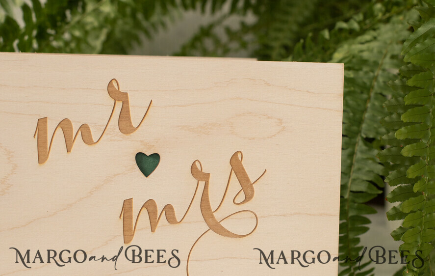 WEDDING GUEST BOOKS Instax Instant Photo Book Rusic Wedding Guest Book, Wooden Personalized Wedding Album • Wood Engraved Photo Booth Book