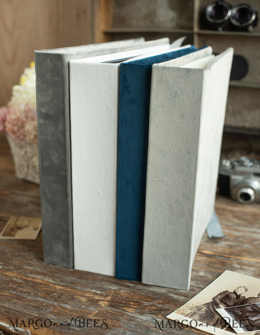 WEDDING GUEST BOOKS Instax Instant Photo Book Presonalised Grey Wedding Guest Book, Instant Velvet Wedding Photo Book Instax • Velvet Wedding Photo Guestbook