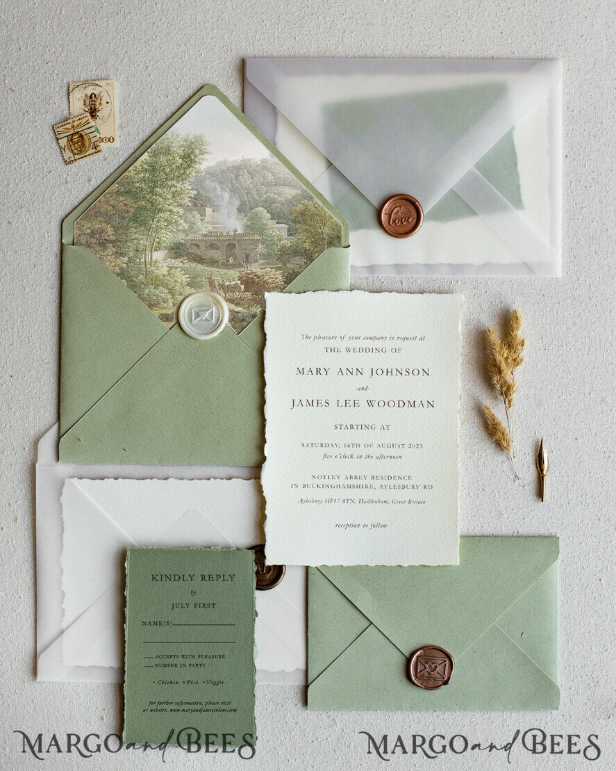 SAMPLING SERVICE samples Samples of wedding invitations, handmade