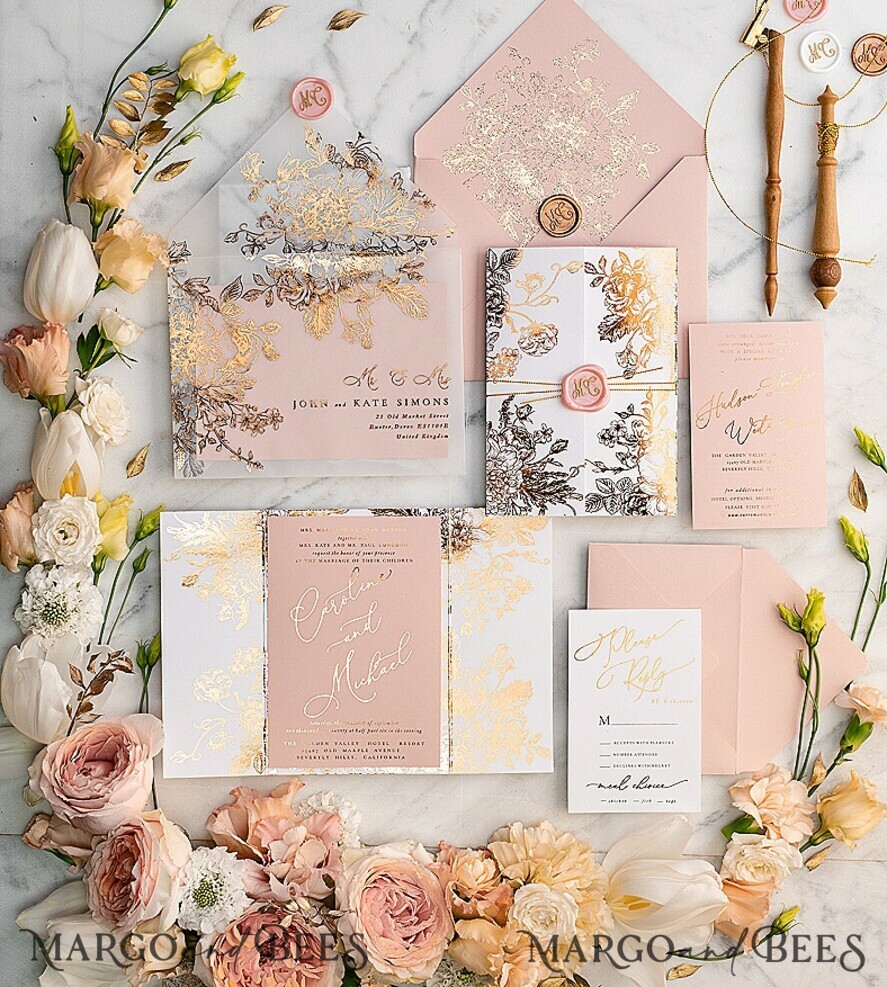 Wedding stationery samples, high-quality