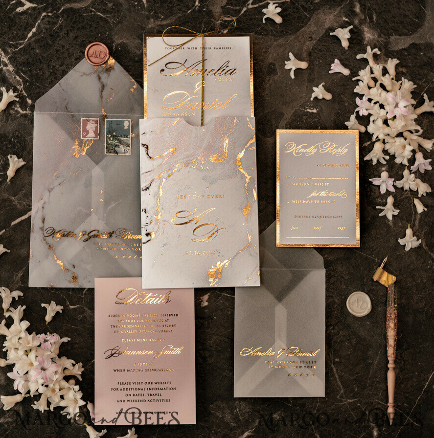 Wedding stationery samples, high-quality