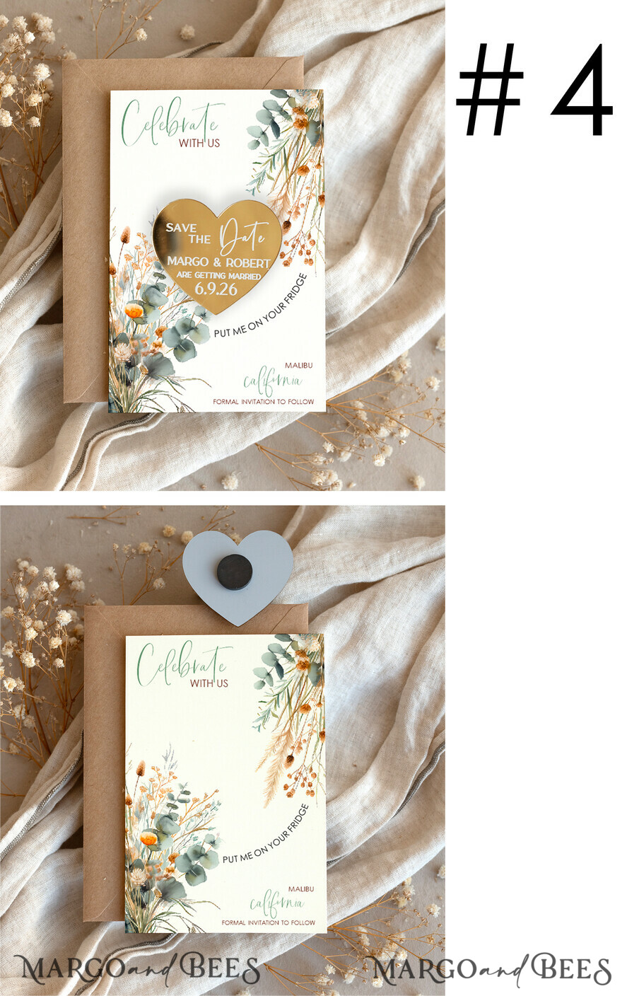 DATEN MERKEN Acrylgoldmagnete Personalisierter Goldacryl