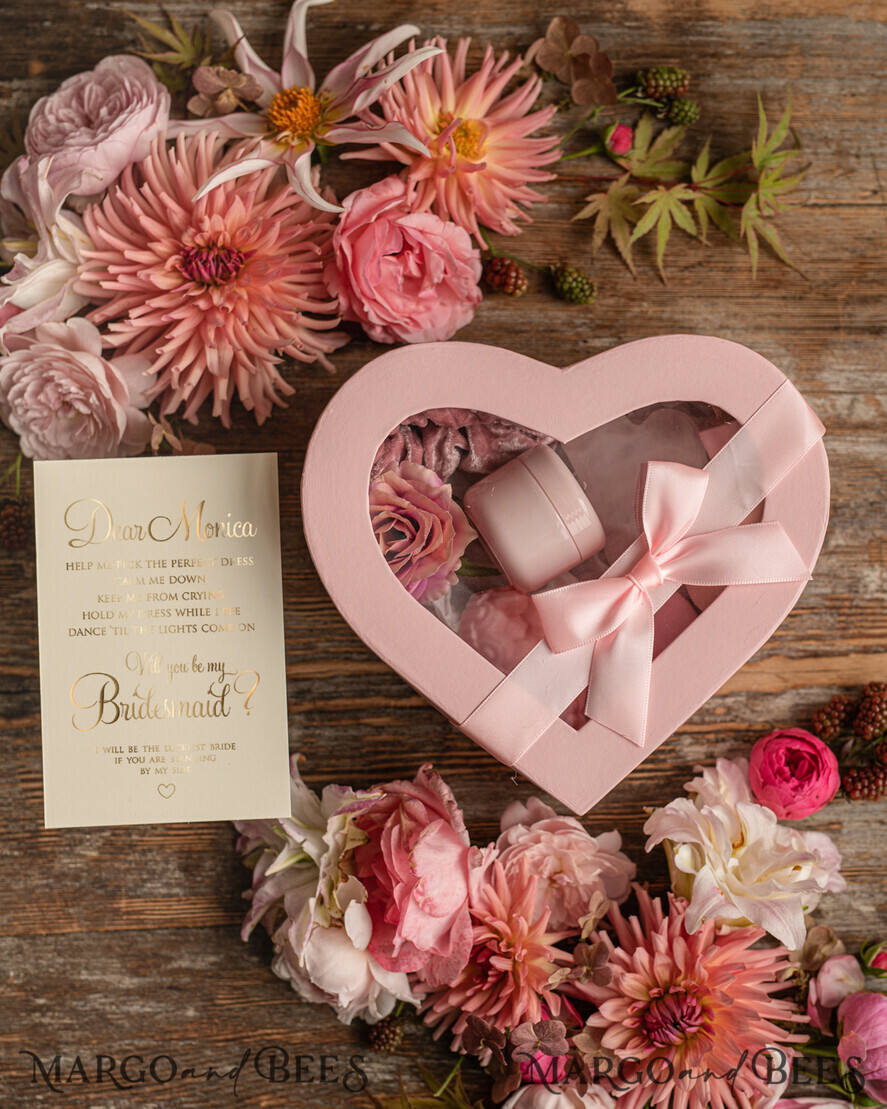 BRIDESMAID/BEST MAN BOX WILL YOU BE MY BRIDESMAID Bridesmaid Proposal heart Box, Will You Be My Bridesmaid Gift, Proposal Gift Box