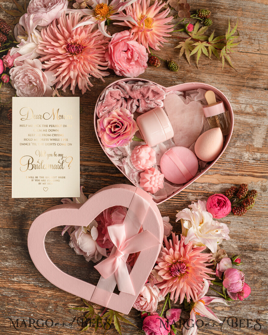 BRIDESMAID/BEST MAN BOX WILL YOU BE MY BRIDESMAID Bridesmaid Proposal heart Box, Will You Be My Bridesmaid Gift, Proposal Gift Box