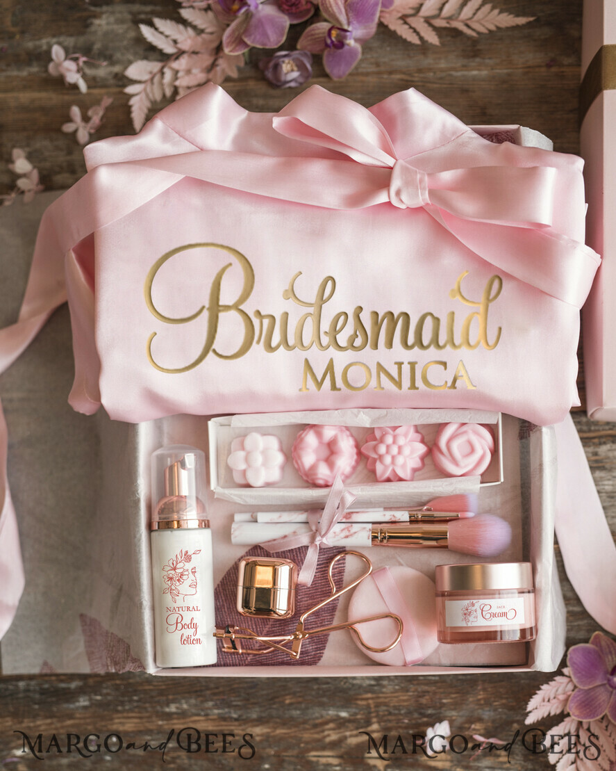 BRIDESMAID/BEST MAN BOX WILL YOU BE MY BRIDESMAID Natural cosmetic Bridesmaid Set, Maid of Honor Proposal natural Present, Spa Day Box