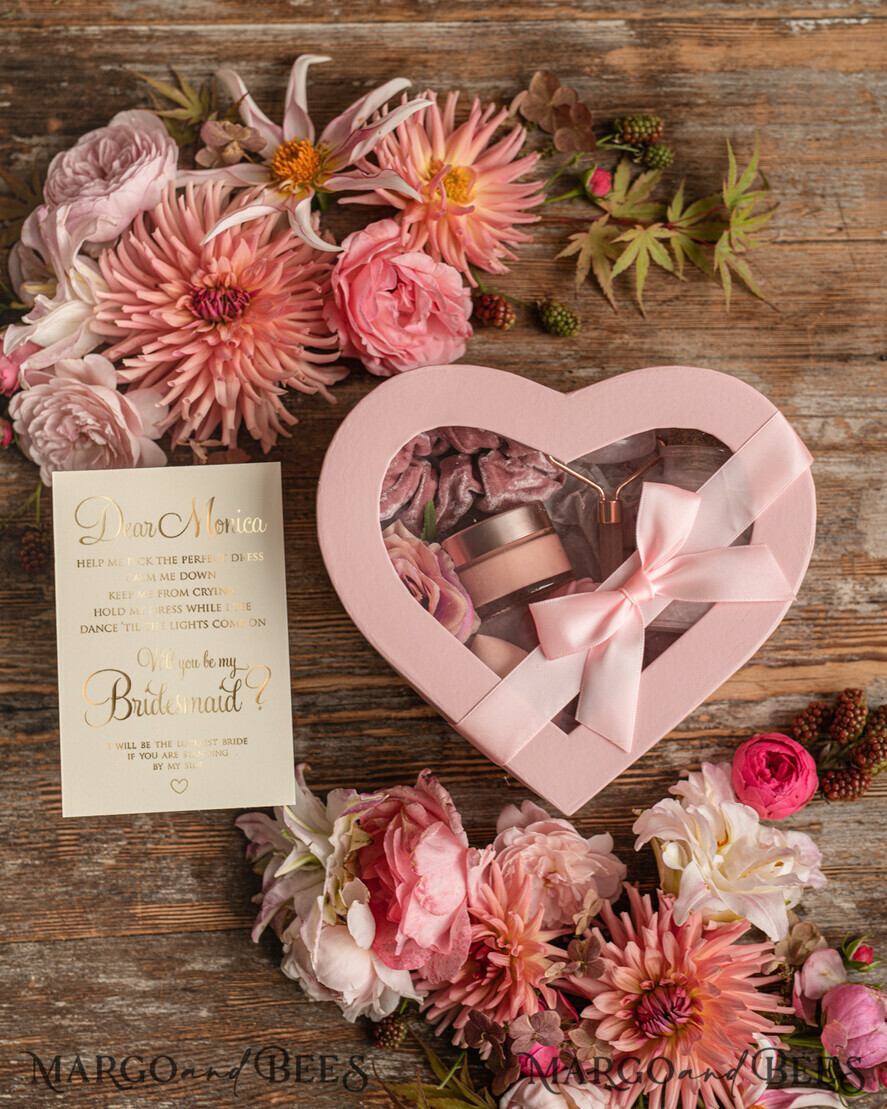 BRIDESMAID/BEST MAN BOX WILL YOU BE MY BRIDESMAID Bridesmaid Proposal heart Box, Will You Be My Bridesmaid Gift, Proposal Gift Box