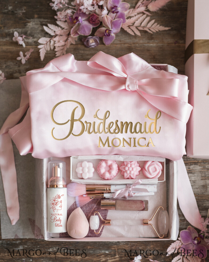 BRIDESMAID/BEST MAN BOX WILL YOU BE MY BRIDESMAID Maid of Honor Bridesmaid Thank you GIFT BOX, beauty spa set, natural present for Bridesmaid