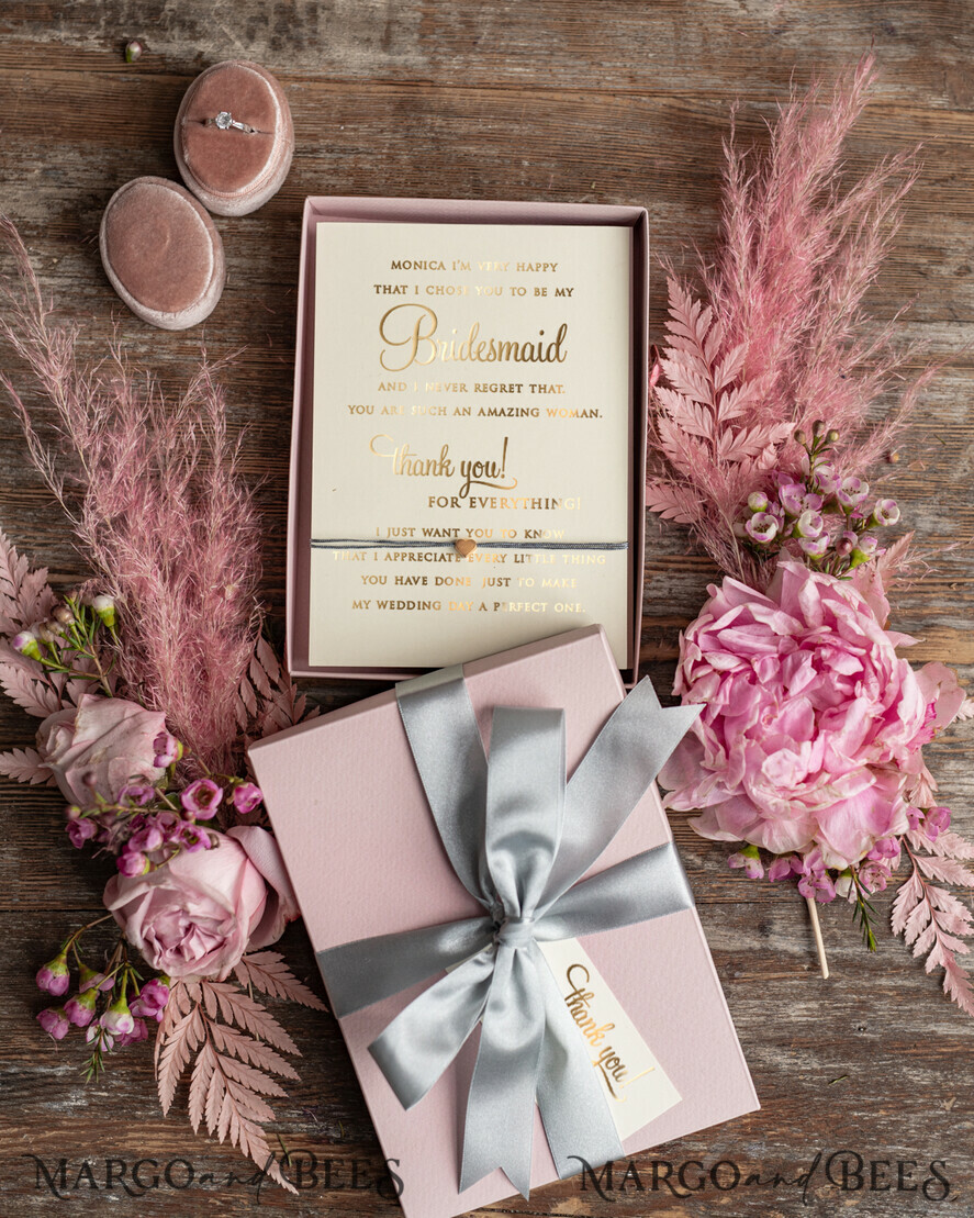 Brautjungfer/Trauzeuge Box Brautjungfer DANKE oder VORSCHLAG KLEINE BOX Kleine Dankeschön-Box Brautjungfern Dankeschön Vorschlagsbox, Trauzeugin Geschenkbox
