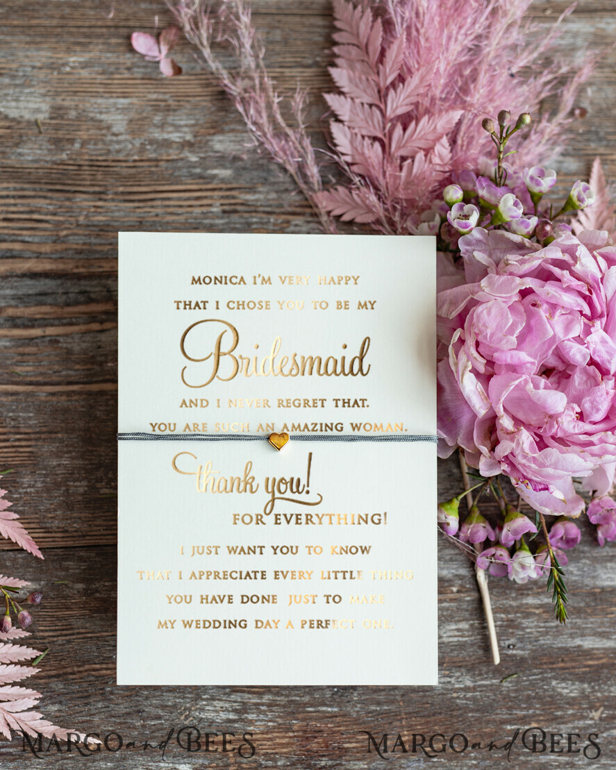 BRIDESMAID/BEST MAN BOX Bridesmaid THANK YOU or PROPOSAL SMALL BOX Maid of Honor Bridesmaid Thank you card , present for Bridesmaid card