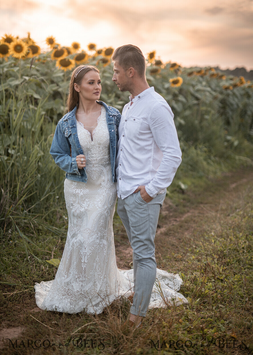 jeans wedding jacket denim bride, Text on the back, Name of the Bride